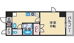 ヴェリッシモ芥川 1Kの間取図画像