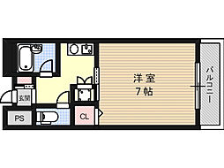 NASA望月 1Kの間取図画像