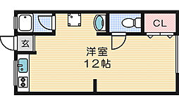 庄ハイツ 1LDKの間取図画像