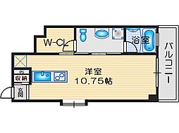 PARADORDEGAISEN ワンルームの間取図画像