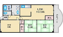 アレフポリス 3LDKの間取図画像