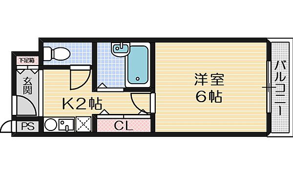 丸吉ビル ｜大阪府茨木市大手町(賃貸マンション1K・3階・20.00㎡)の写真 その2