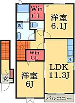 千葉県四街道市吉岡（賃貸アパート2LDK・2階・57.63㎡） その2