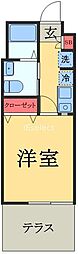 CLASSTAGE王子台 1Kの間取図画像