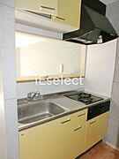 お手入れ楽々システムキッチン。