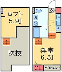 メゾンヒカリ 1Kの間取図画像
