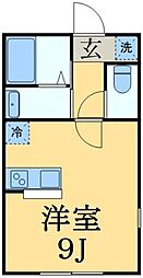ティエラ ワンルームの間取図画像