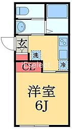アクシス佐倉 1Kの間取図画像