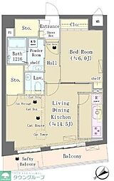 間取図画像 1LDK