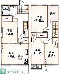 梅ヶ丘テラスハウス 4SDKの間取図画像