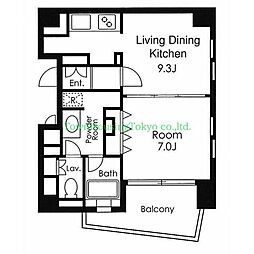 PRIMEURBAN用賀 1LDKの間取図画像