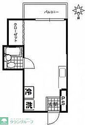 マンションメナハウス ワンルームの間取図画像