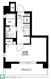 ステージグランデ三軒茶屋アジールコート 1Kの間取図画像