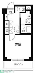 コーポ中里 1Kの間取図画像