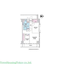 COMFORIA世田谷上馬 2LDKの間取図画像