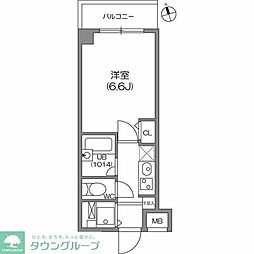 ガーラプレイス八幡山壱番館 1Kの間取図画像