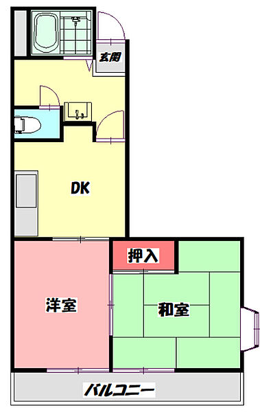 マンション弥生 ｜大阪府門真市元町(賃貸マンション2DK・2階・40.00㎡)の写真 その2