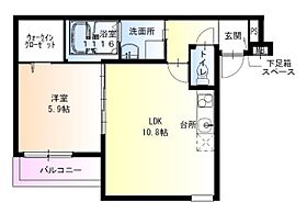 フジパレス門真浜町II番館 201 ｜ 大阪府門真市浜町（賃貸アパート1LDK・2階・40.20㎡） その2