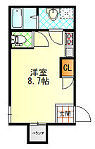 大阪府守口市紅屋町（賃貸アパート1R・1階・22.30㎡） その2