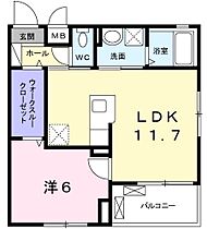 大阪府門真市元町（賃貸マンション1LDK・1階・42.33㎡） その2