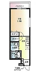 フジパレス門真市駅南 1Kの間取図画像