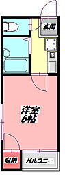 メゾン・フルール 1Kの間取図画像