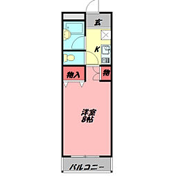 APT12 1Kの間取図画像