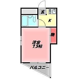 M'プラザ滝井駅前 1Kの間取図画像