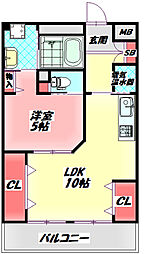 サンリスタ守口 1LDKの間取図画像