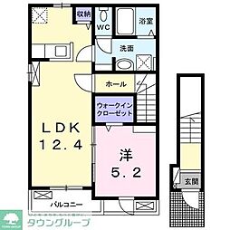 サニーホームIII 1LDKの間取図画像