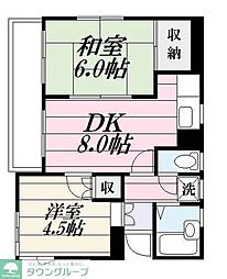 間取図画像 2DK