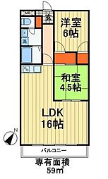 間取図画像 2LDK