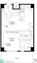 八潮パークスクエア 1LDKの間取図画像