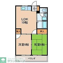 グランビュー戸部 2LDKの間取図画像