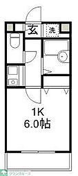 LIGHTS 1Kの間取図画像