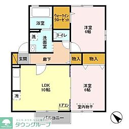 K.ファミリア 2LDKの間取図画像