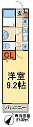 リブリ・EspoirK 1Kの間取図画像