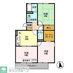 ジュネススズキ 3DKの間取図画像