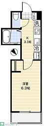 松戸市根本アパート 1Kの間取図画像