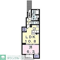 ニューサンコーポ 1LDKの間取図画像