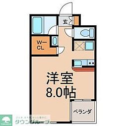 ラ・フローレンス ワンルームの間取図画像
