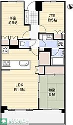 レクセルマンション常盤平さくら通り 3LDKの間取図画像
