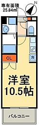 アーク松戸セントラルパーク ワンルームの間取図画像