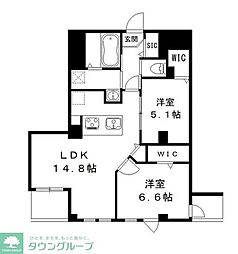 フェリシアおおたかの森 2LDKの間取図画像