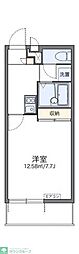 レオパレスミツハウスペンタ 1Kの間取図画像