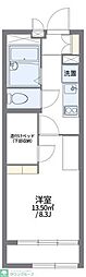レオパレスフォーブル21A 1Kの間取図画像