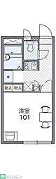 レオパレスフローラガーデン 1Kの間取図画像