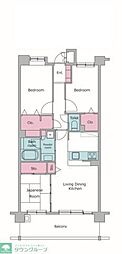 レジディア東松戸 3LDKの間取図画像