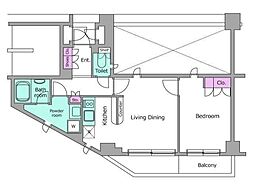 間取図画像 1LDK