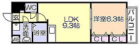 ムーンリバー久留米東町 903 ｜ 福岡県久留米市東町（賃貸マンション1LDK・9階・39.32㎡） その2